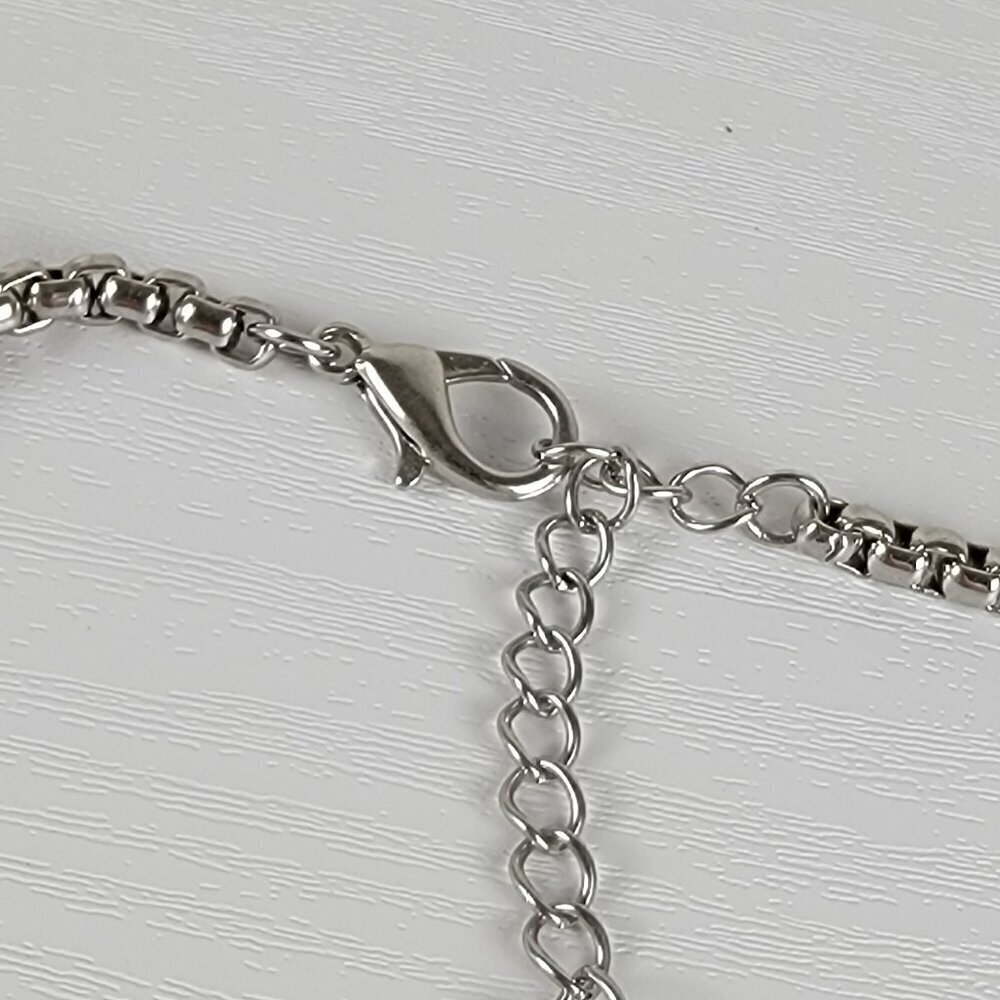 Multicolor Stone Cabochon Rectangle Statement Pen… - image 5